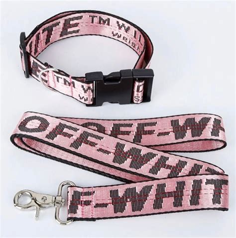 fake off white dog leash